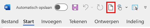 Open een leeg document